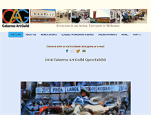 Tablet Screenshot of cabarrusartguild.org